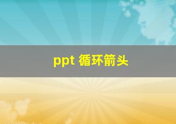 ppt 循环箭头